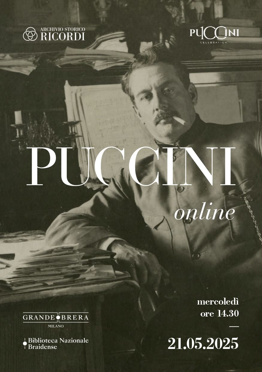 Puccini Online: mercoledì 21 maggio alla Biblioteca Nazionale Braidense